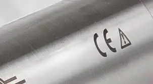 image of an applicance from the eea, only part of the appliance is visible and you can clearly see the patented CE logo to the top right of the applicance , image is zoomed in so the appliance is indistinguishable