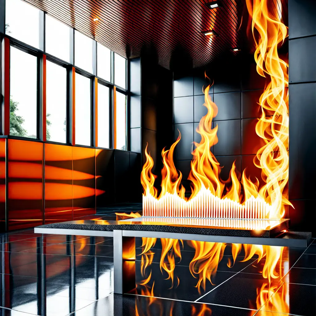 fire in a commercial buidling started from an electrical outlet